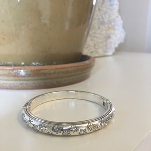 Brighton Hinged Magnetic Bangle with Crystals